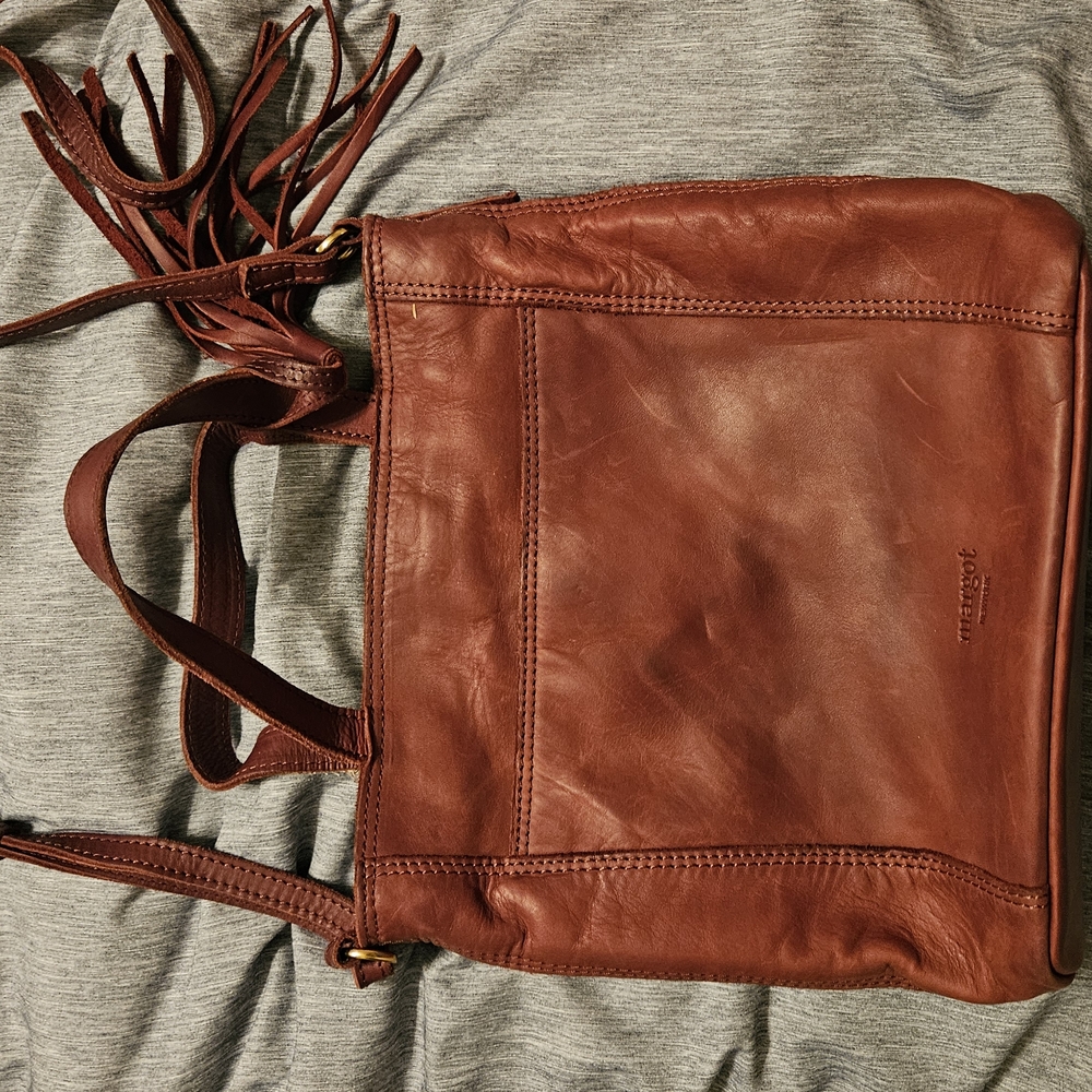 Fossil Rich Brown Leather Shoulder Bag